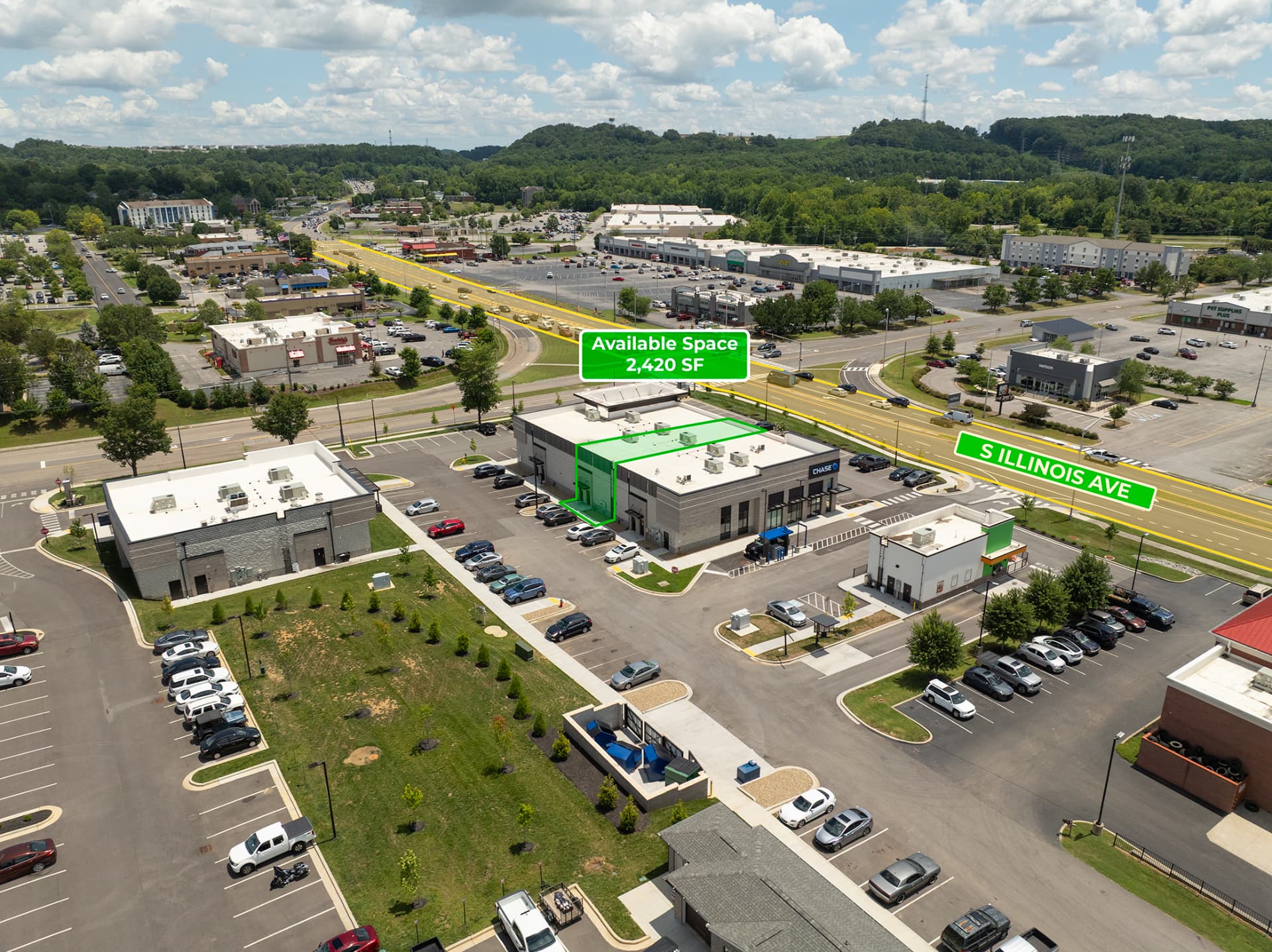 Commercial property aerial and leasing media